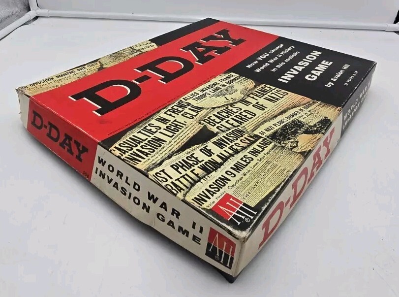 1961 D-Day World War II Invasion Board Game #508 Avalon Hill WWII