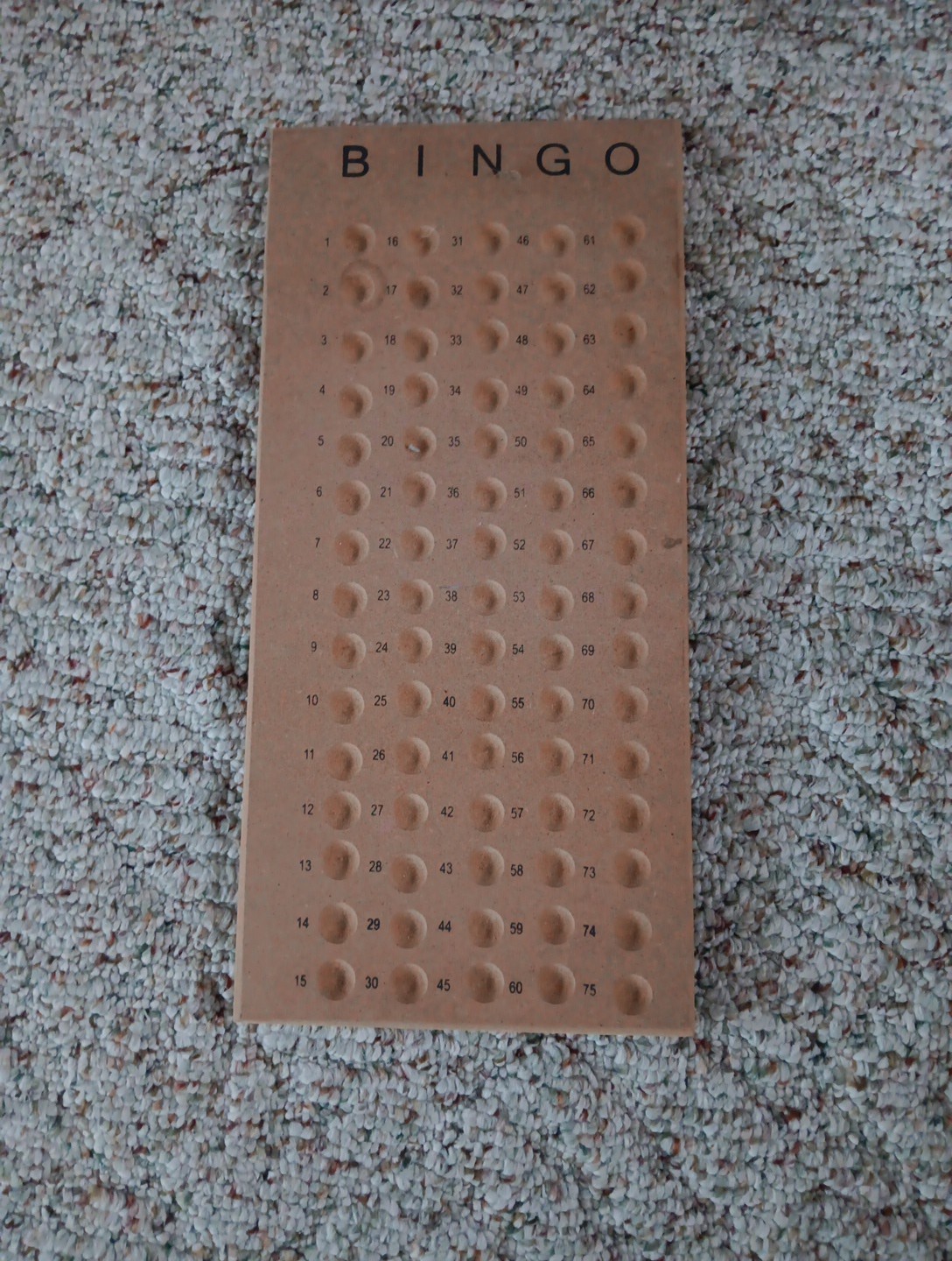 Bingo Set Wooden Case, Wood Master Board, Balls & Number Covers, Cards, Cage