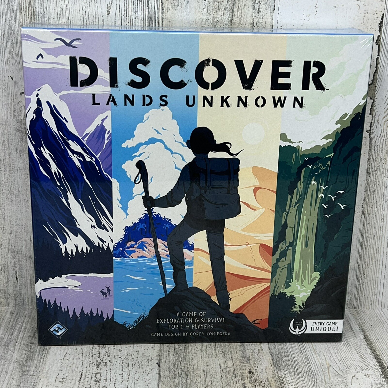 Discover Lands Unknown Board Game – A Game if Exploration & Survival – NEW