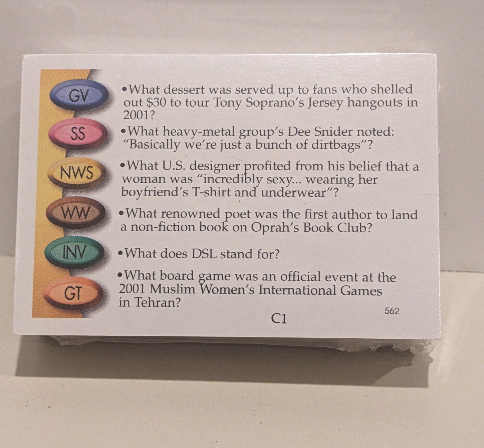Trivial Pursuit 20th Anniversary Edition Trivia Cards SEALED
