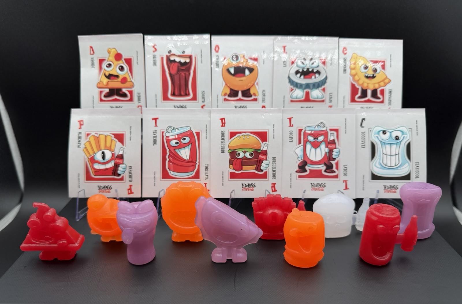 Crazy Bones Hielocos Coca-Cola Colombia 2025 Complete Set w/ Cards