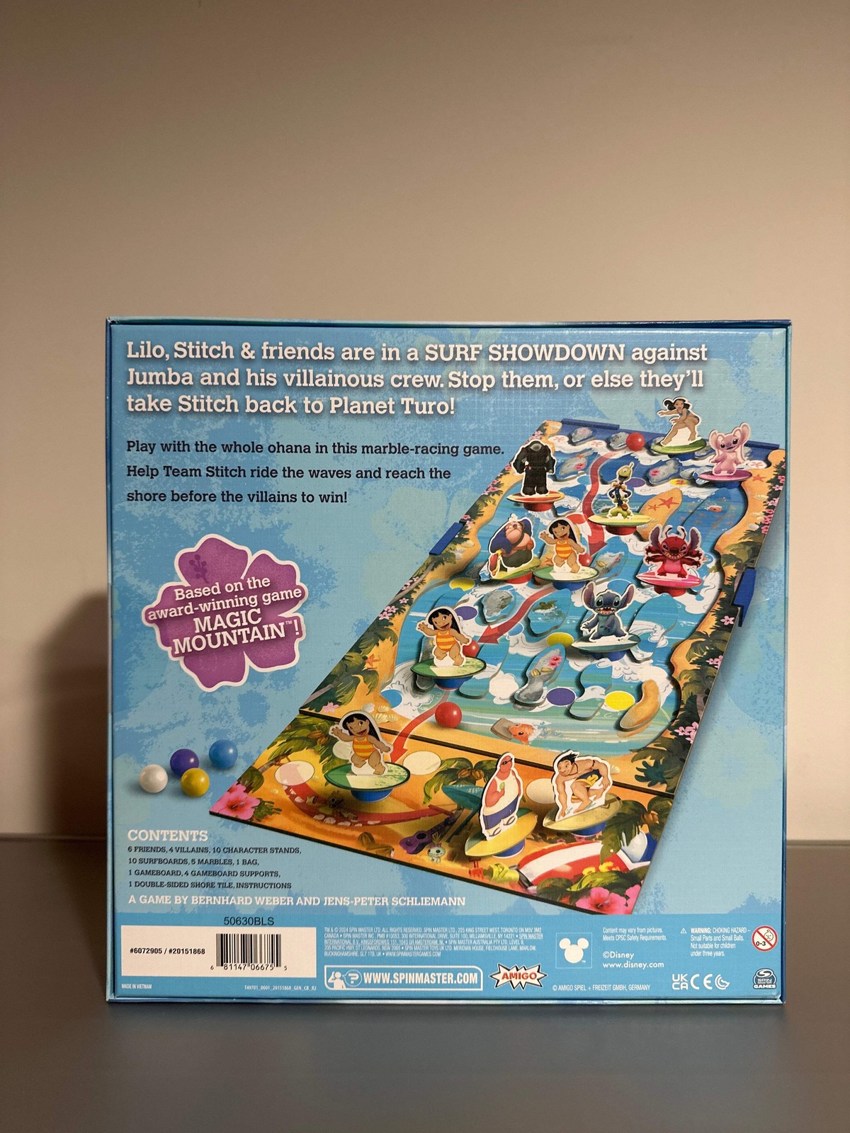 Spin Master Games Disney’s Lilo & Stitch Surf Showdown Marble Game