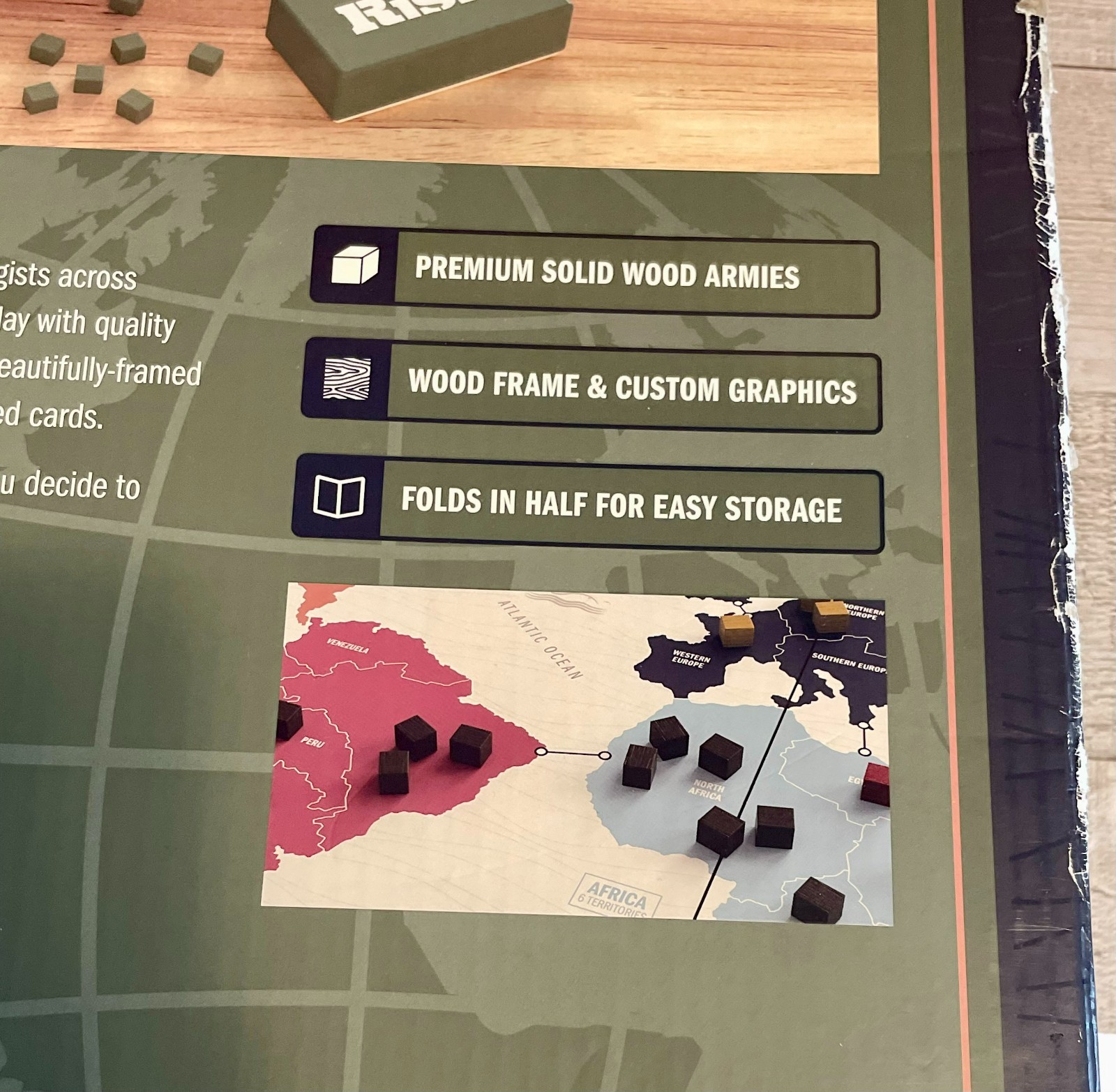 RARE 2024 WS Game Company RISK Grand Folding Edition Deluxe Wood Board Game