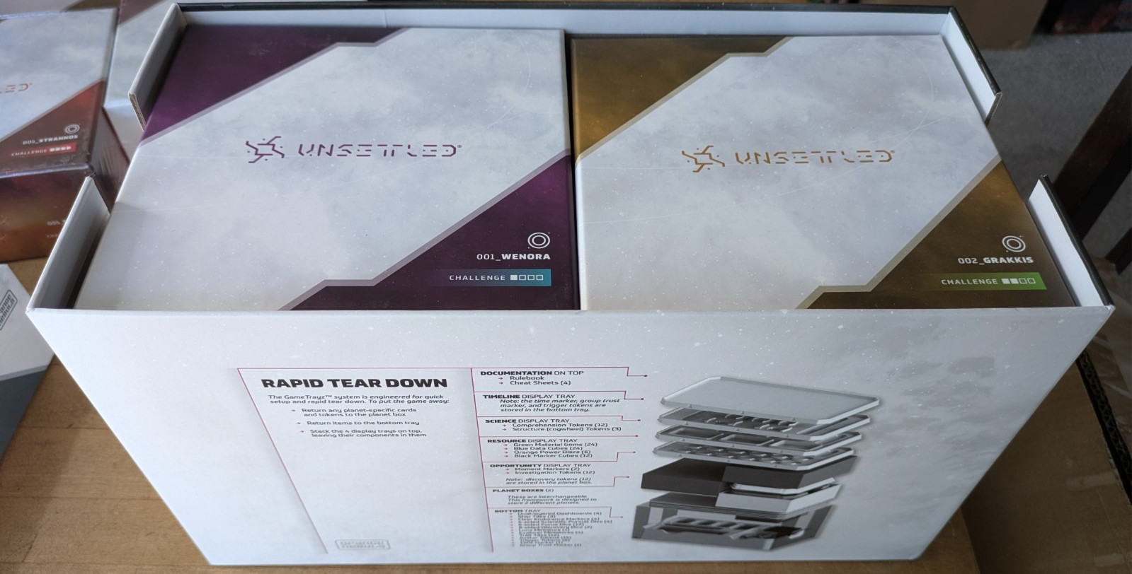 Unsettled Board Game LOT. Core Game and Many Expansions. Most NEW and SEALED