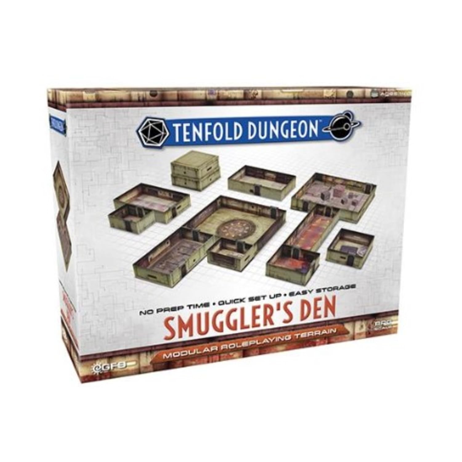 Gale Force Nine: Tenfold Dungeon – Smuggler’s Den – Modular Terrain Set