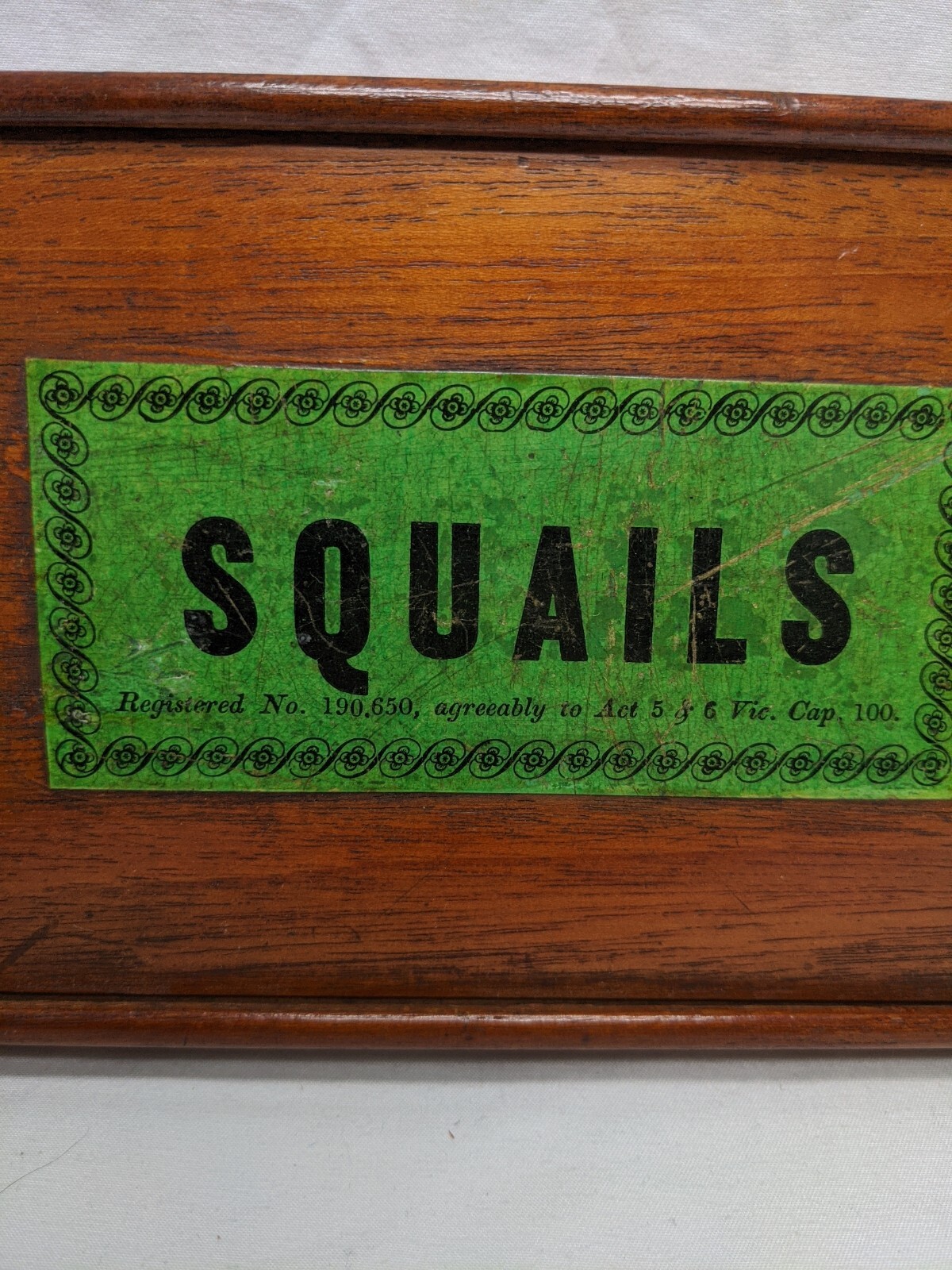 1864 Squails Board Game House Of Marbles John Jaques Of London