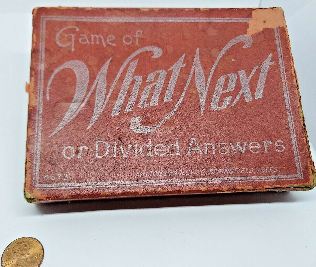 EXTREMELY RARE: Vintage Antique 1913 “WHAT’s NEXT” Milton Bradley #4673
