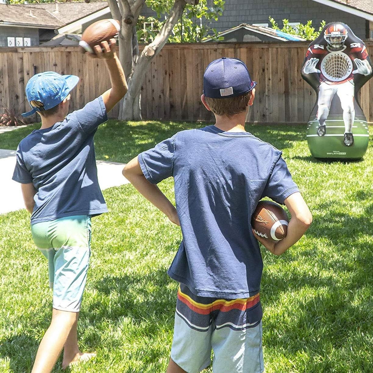 Portable Inflatable Football Challenge with Scoreboard – Perfect for Parties