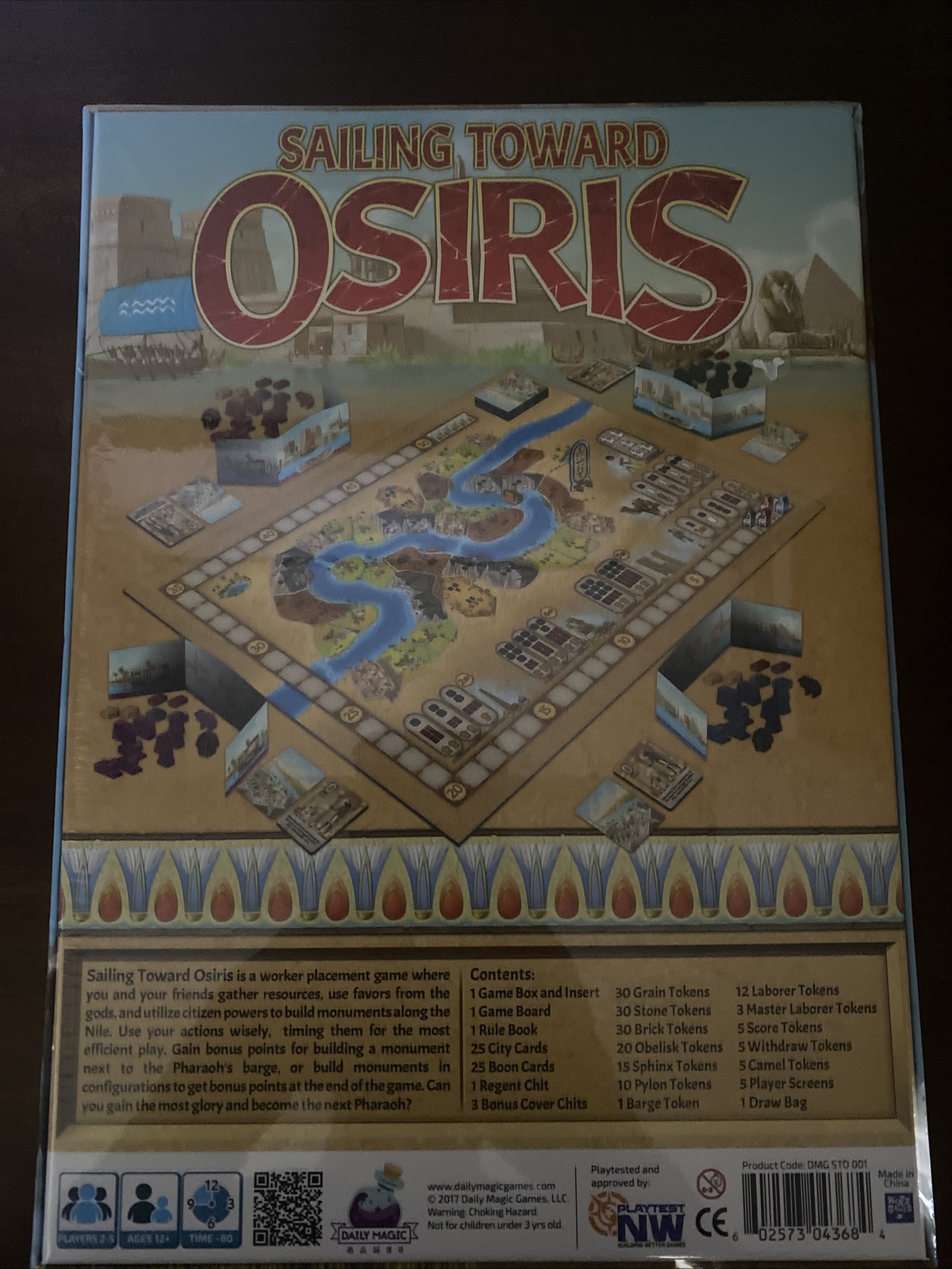 Sailing Towards Osiris Board Game – Daily Magic Games – New & Sealed