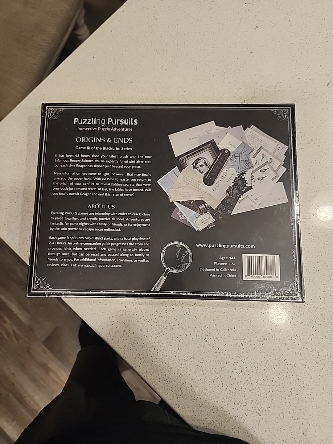 Puzzling Pursuits Board Game Origins and Ends Box SW New Sealed
