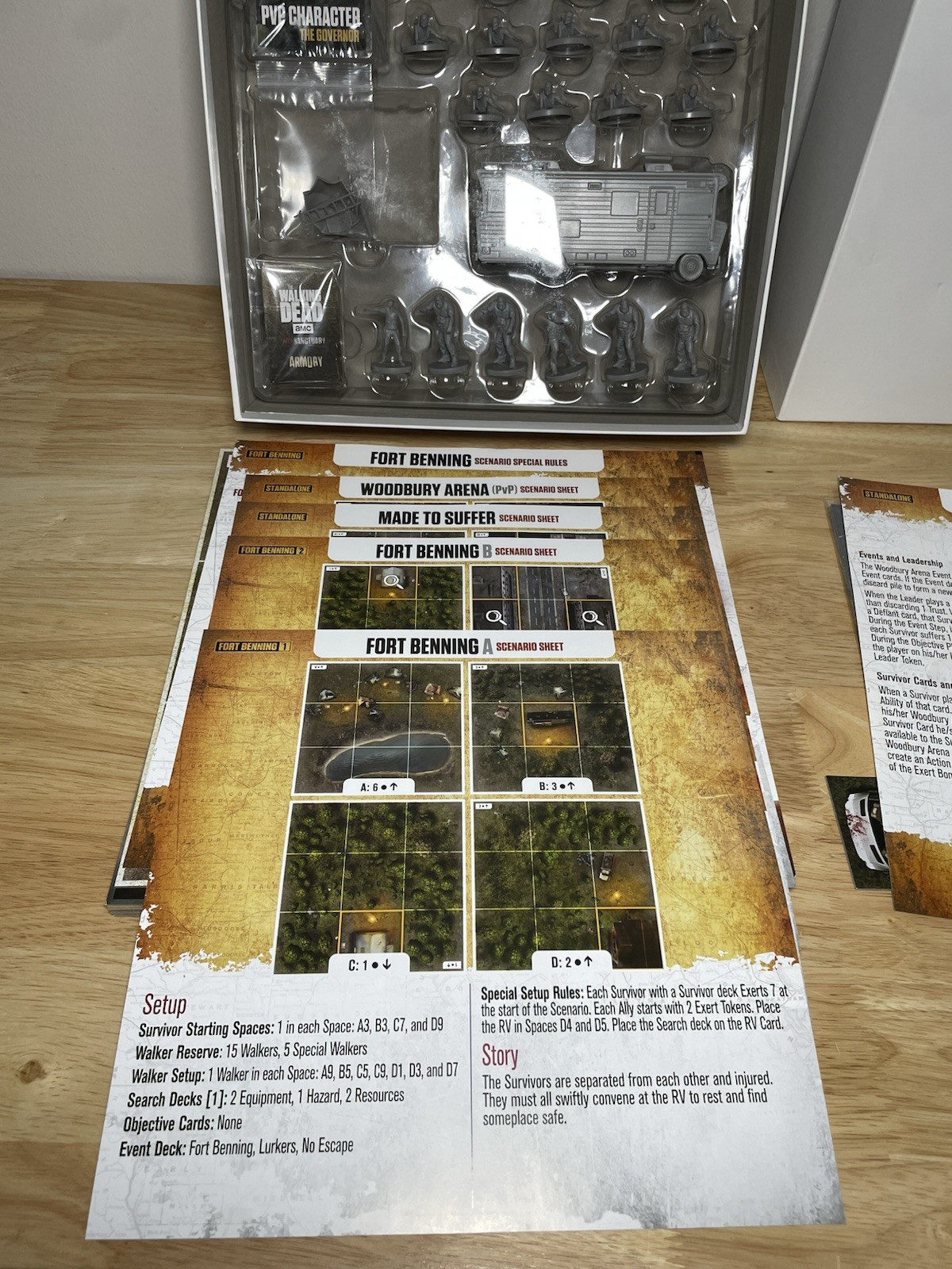 AMC The Walking Dead Board Game Expansion Set 2017070021800 BRAND NEW Opened Box