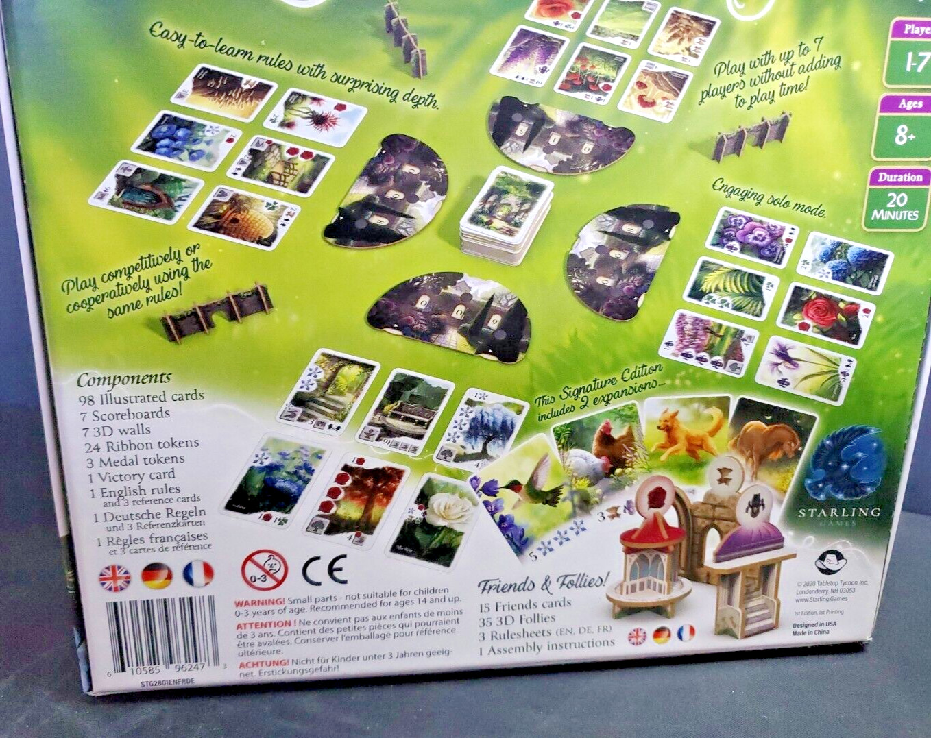 Starling Game “Flouish” Board Game Signature Edition 1-7 Players 1st Edition