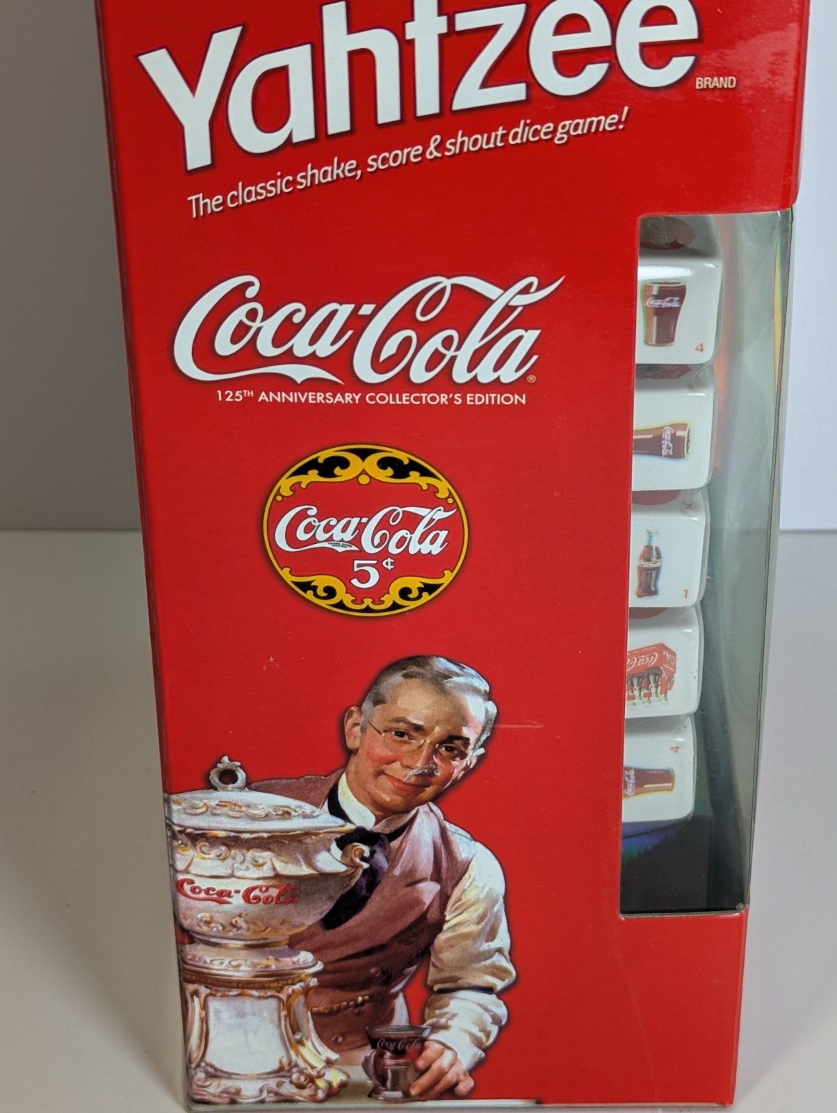 New Yahtzee Coca Cola 125th Anniversary Collector’s Edition Game Soda Sealed