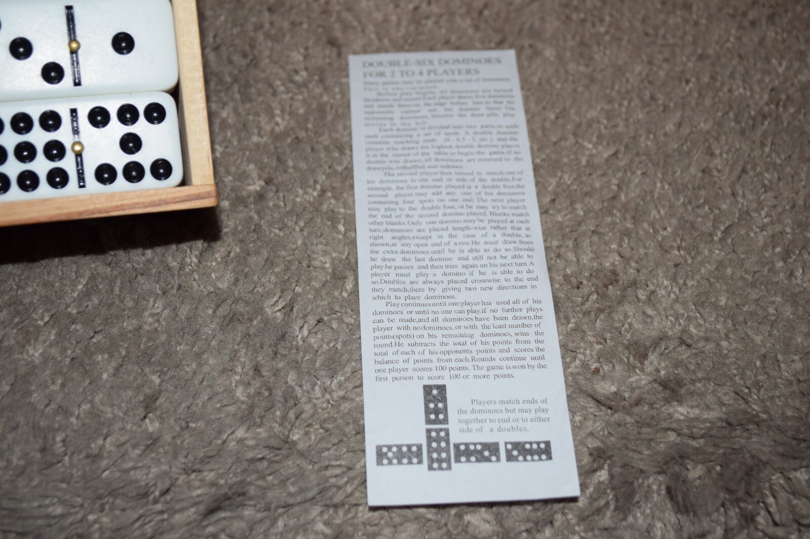 Dominoes Double Nine MBR Industries Inc Model# BC-53262