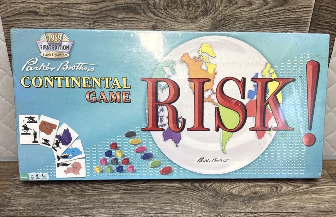 Parker Brothers Continental Game Risk 1959 First Edition Reproduction Sealed