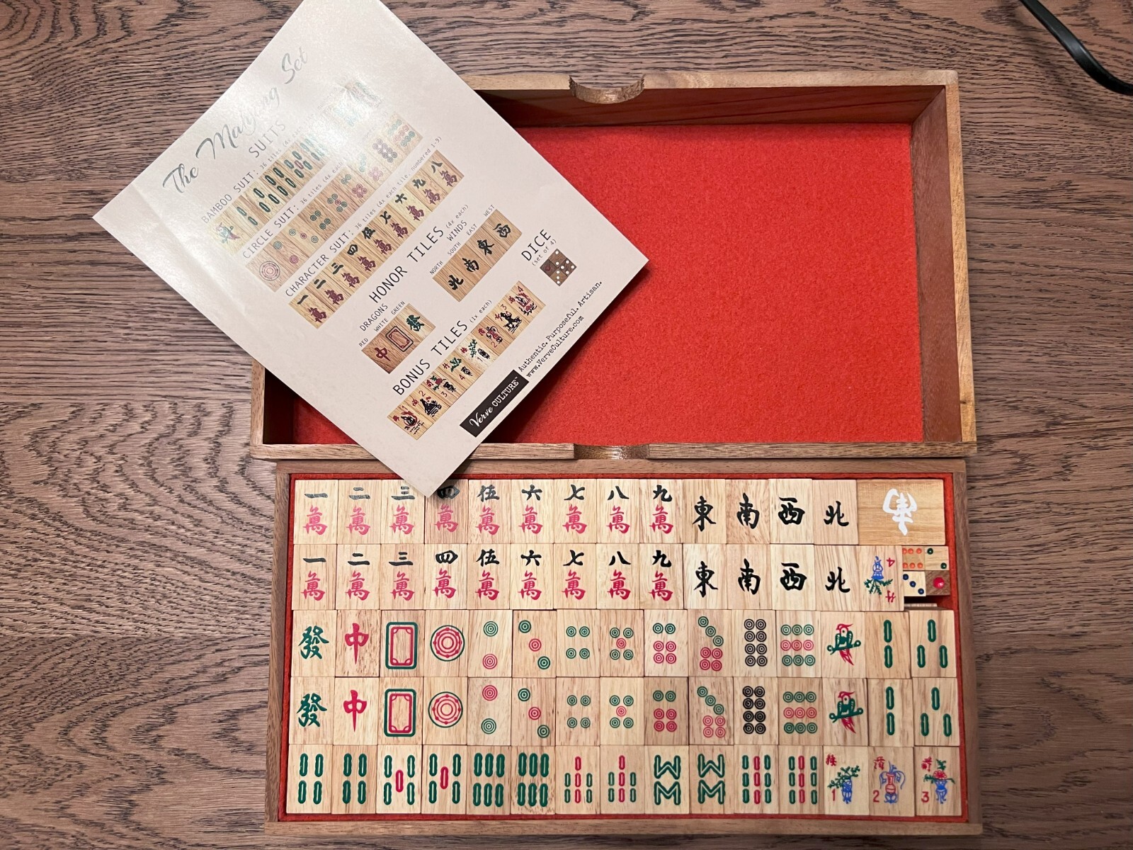 Mah Jong Table Top Game – HANDMADE IN THAILAND – BRAND NEW