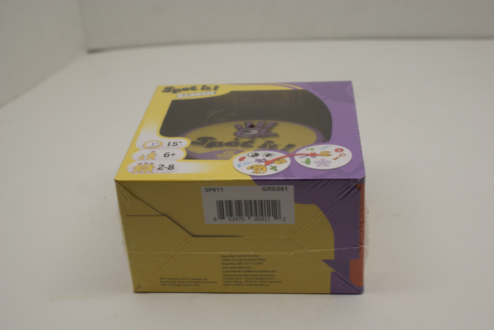 Spot It! Classic Card Game Five Games in One Ages 6 Years and Up 2 to 8 Players