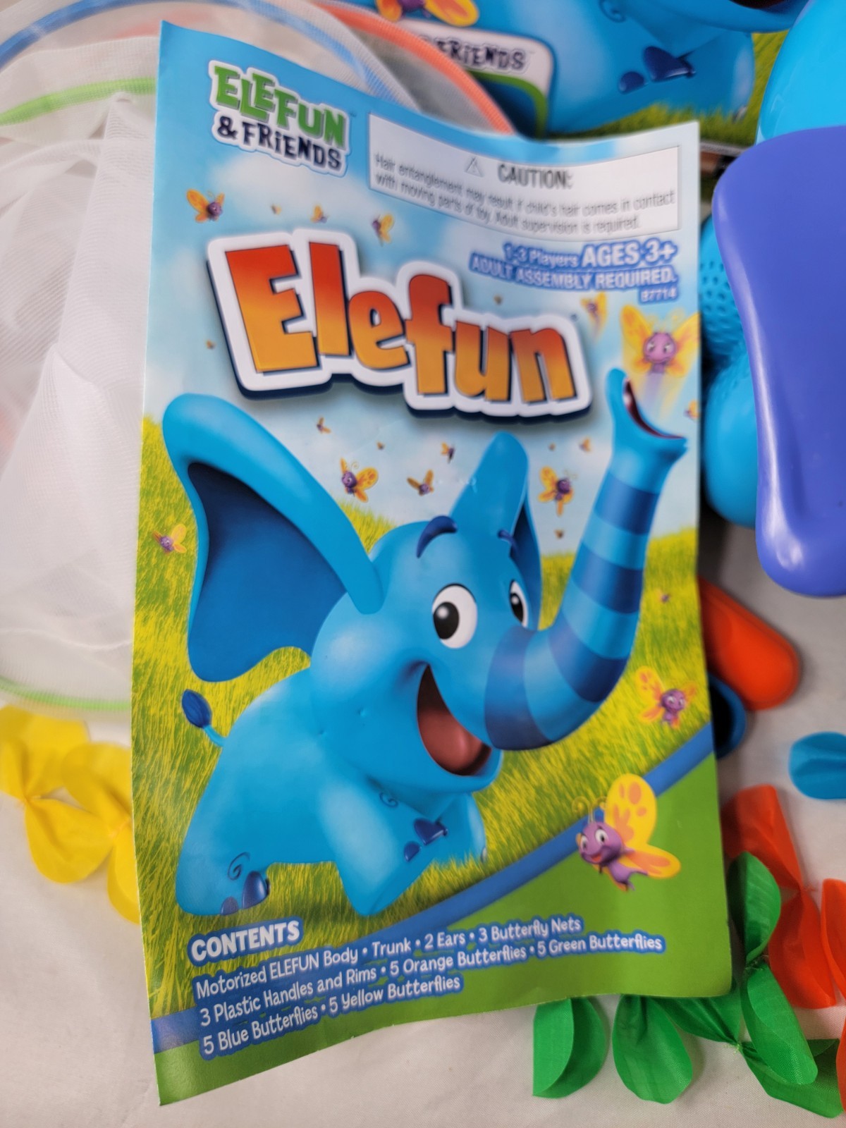 Elefun Butterfly Catching Game Near Complete Missing 1 Butterfly Tested & Works