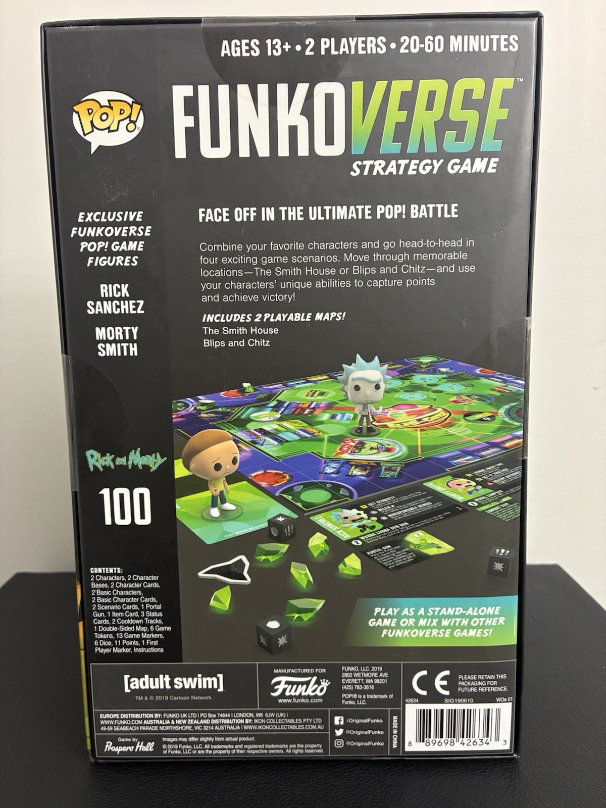 NEW 2-Pack Funko Pop! Funkoverse RICK and MORTY 100 Expandalone Strategy Game