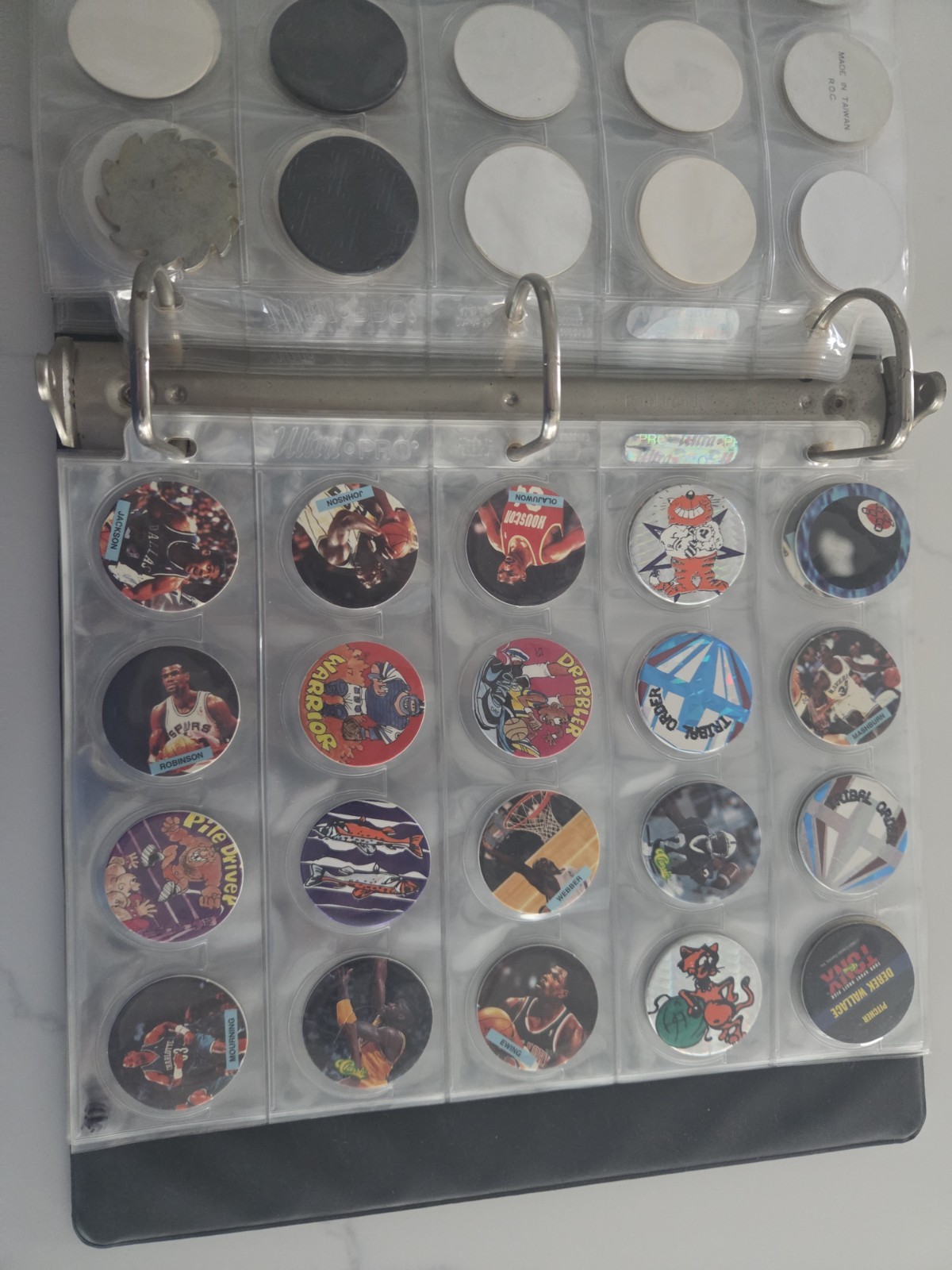 LOT of Vintage 1990’s POGS w/ Binder – 225 Pogs Total!