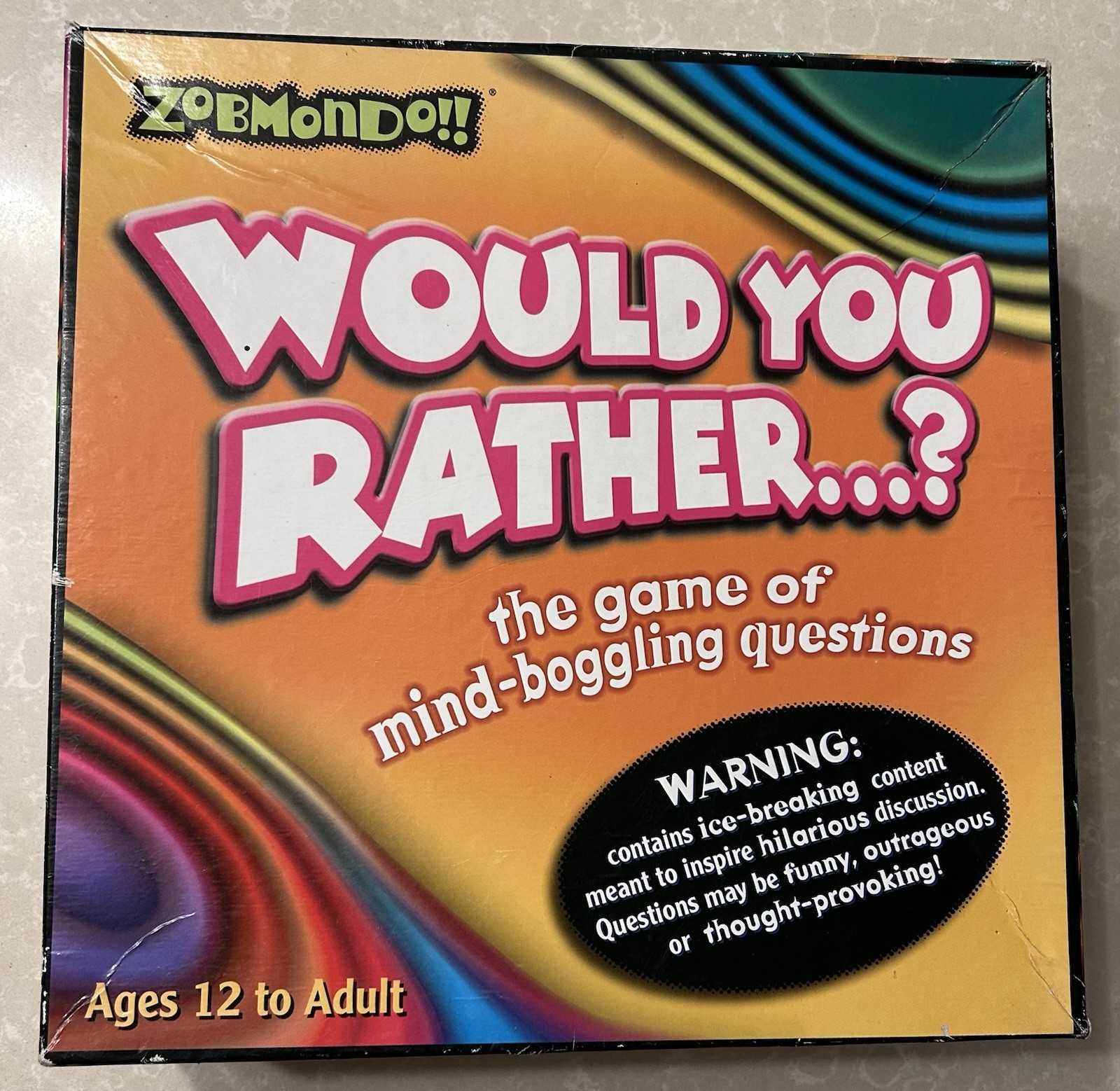 ZOBMONDO “WOULD YOU RATHER” THE ORIGINAL – MULTIPLE AWARD WINNER GAME 12+