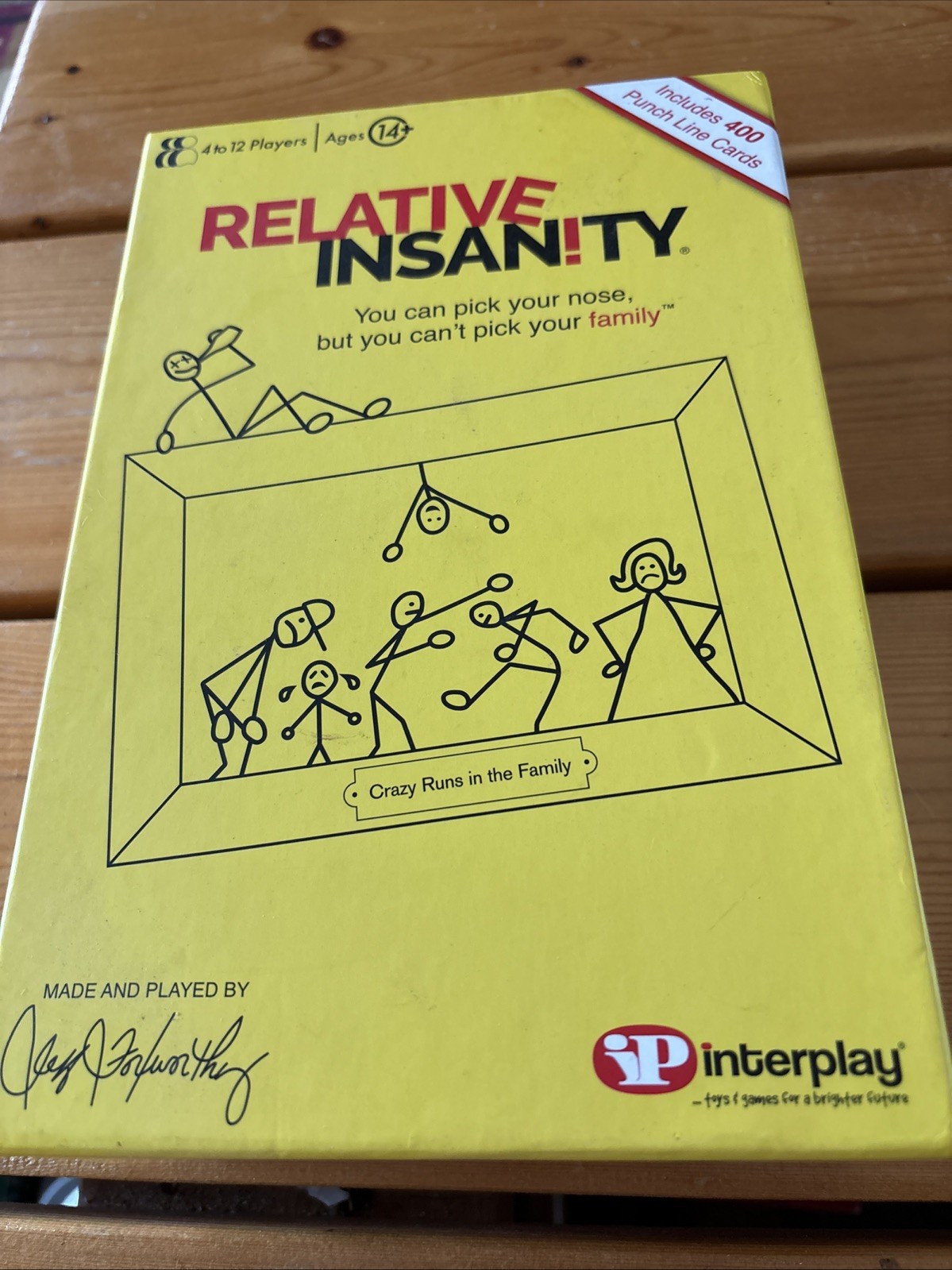 USED ONCE, 2018 Relative Insanity, Family Party Game, Jeff Foxworthy Card Game