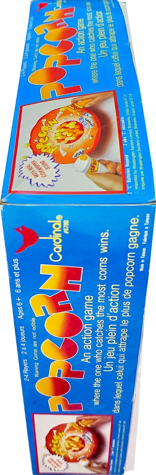 Cardinal Popcorn Game, Vintage 1980s Collectible, New! Mint in Sealed Box! MISB!