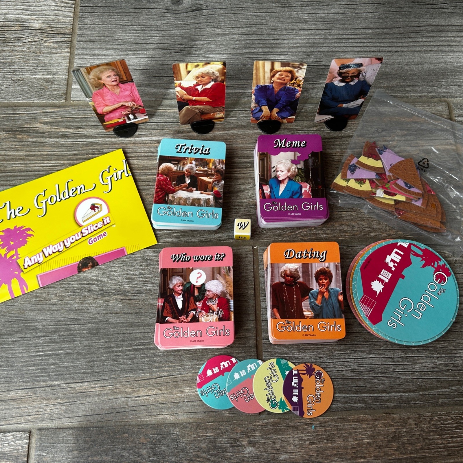 The Golden Girls Any Way You Slice It Game Cardinal Trivia Cheesecake