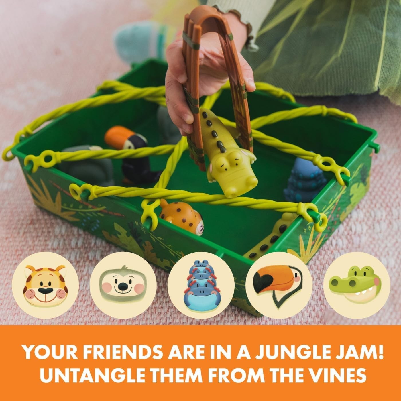 Jungle Rescue – Cute Preschool Board Games for Kids, Toddler Fine Motor Skills,