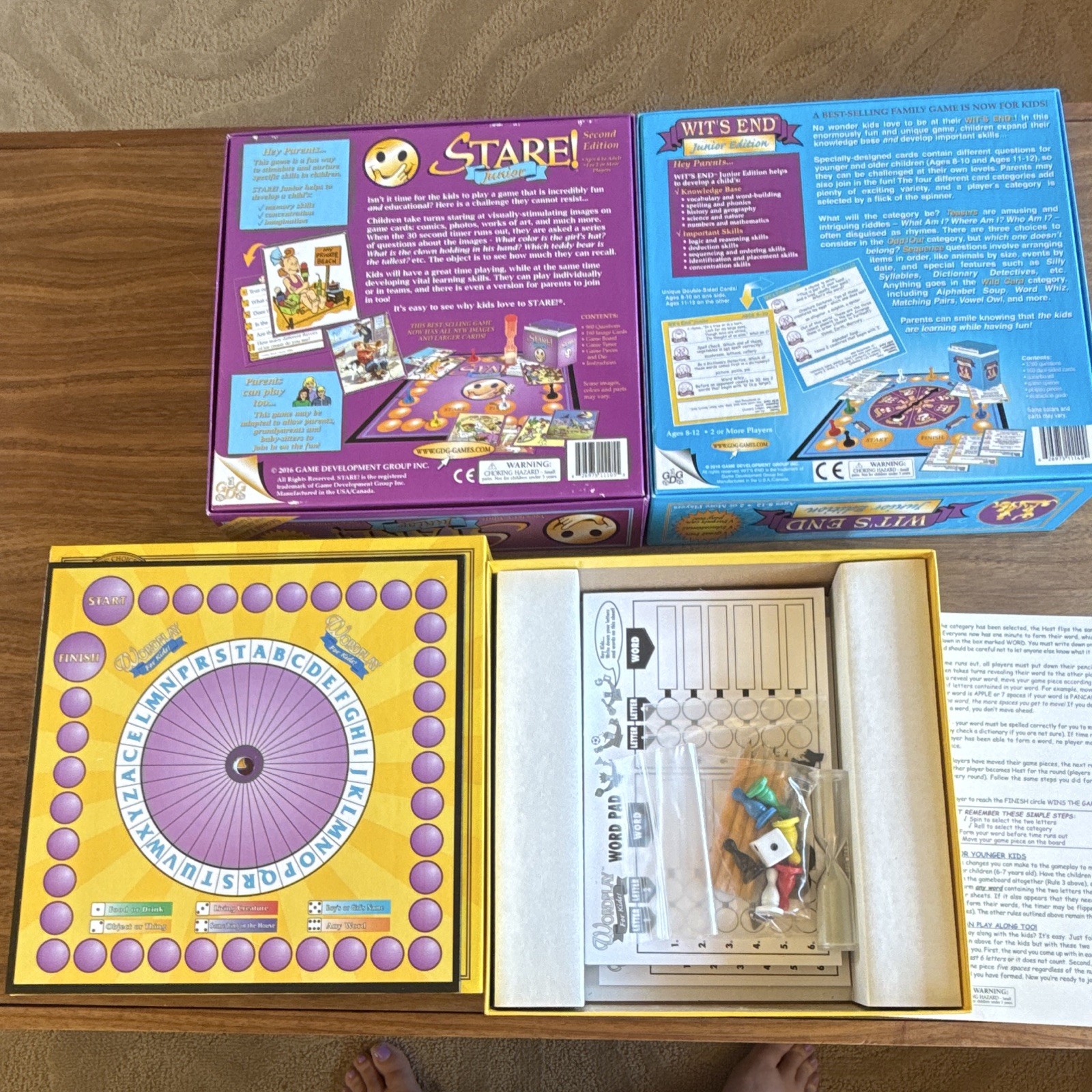 Game Development Group STARE! Wit’s End and Wordplay for Kids NEW!!!