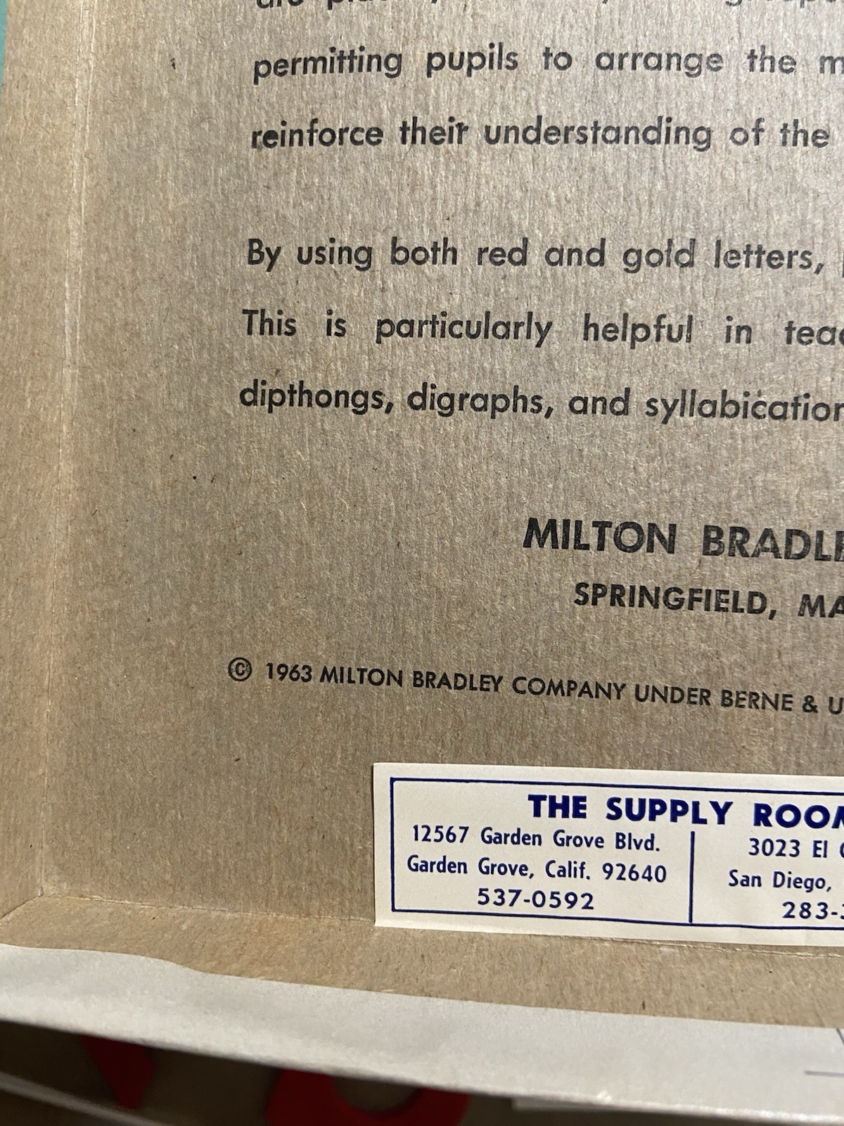 Vintage 1950’s Milton Bradley Felt Letters Original Boxes Upper/Lower Case