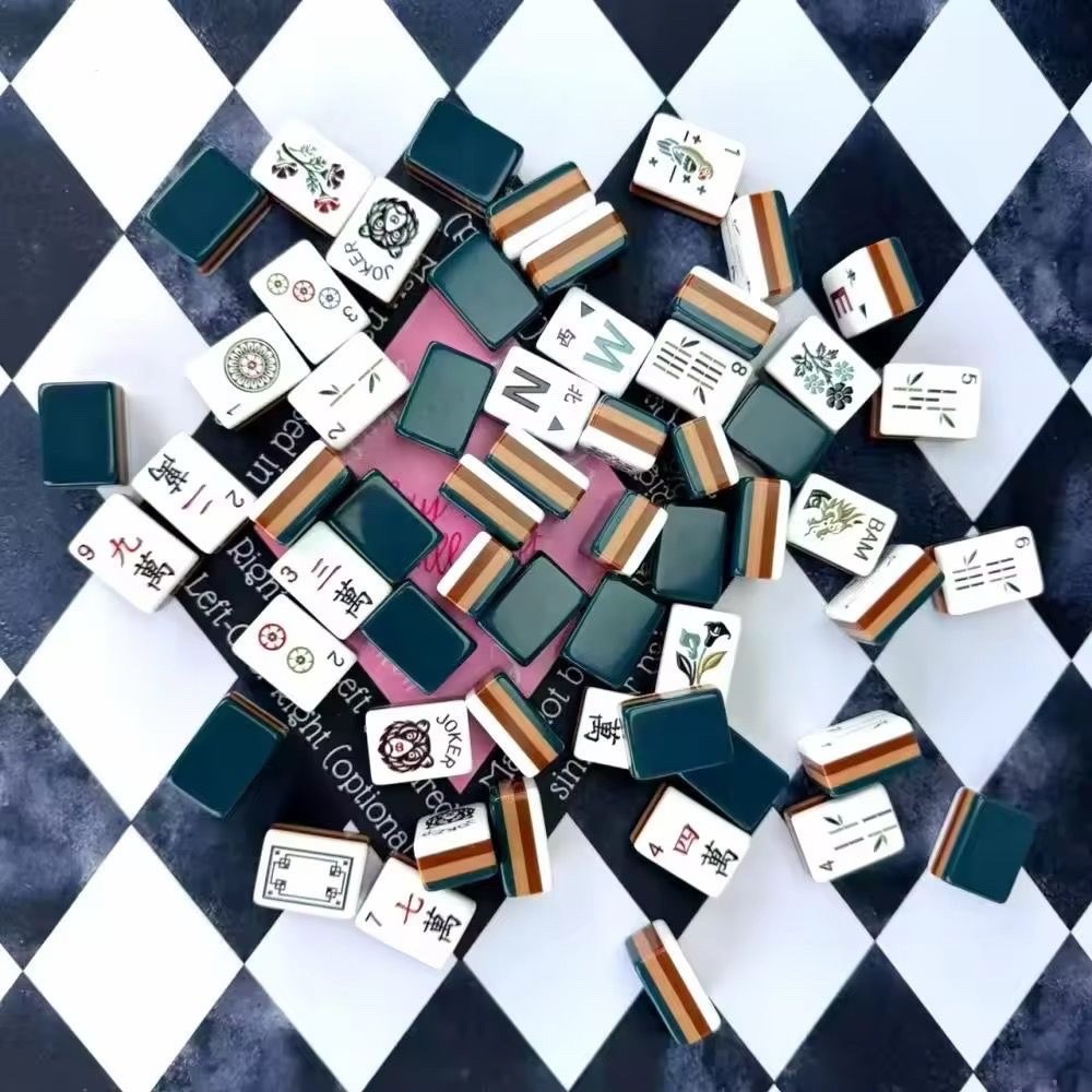 Lyla Inspired 4-Layer Teal Back American Mahjong Tiles