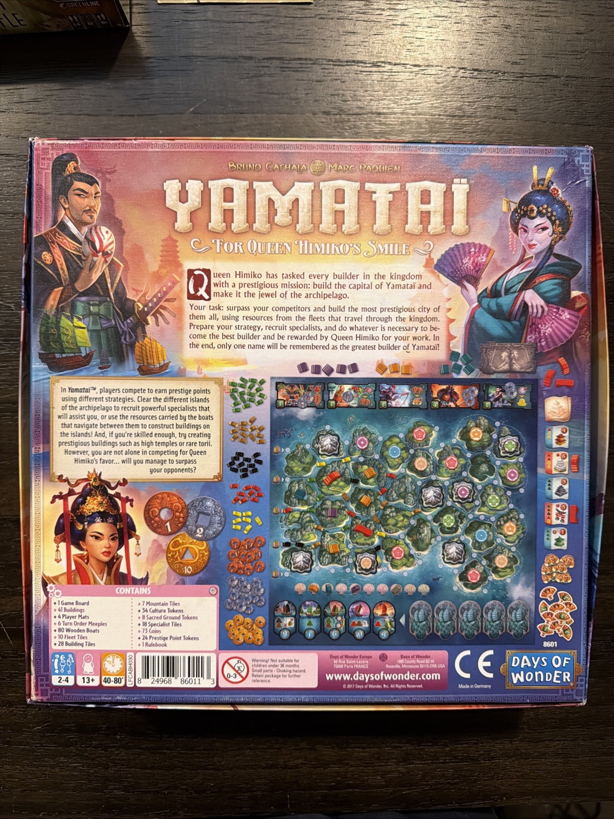 Yamatai For Queen Himiko’s Smile Board Game Days Of Wonder Complete Used