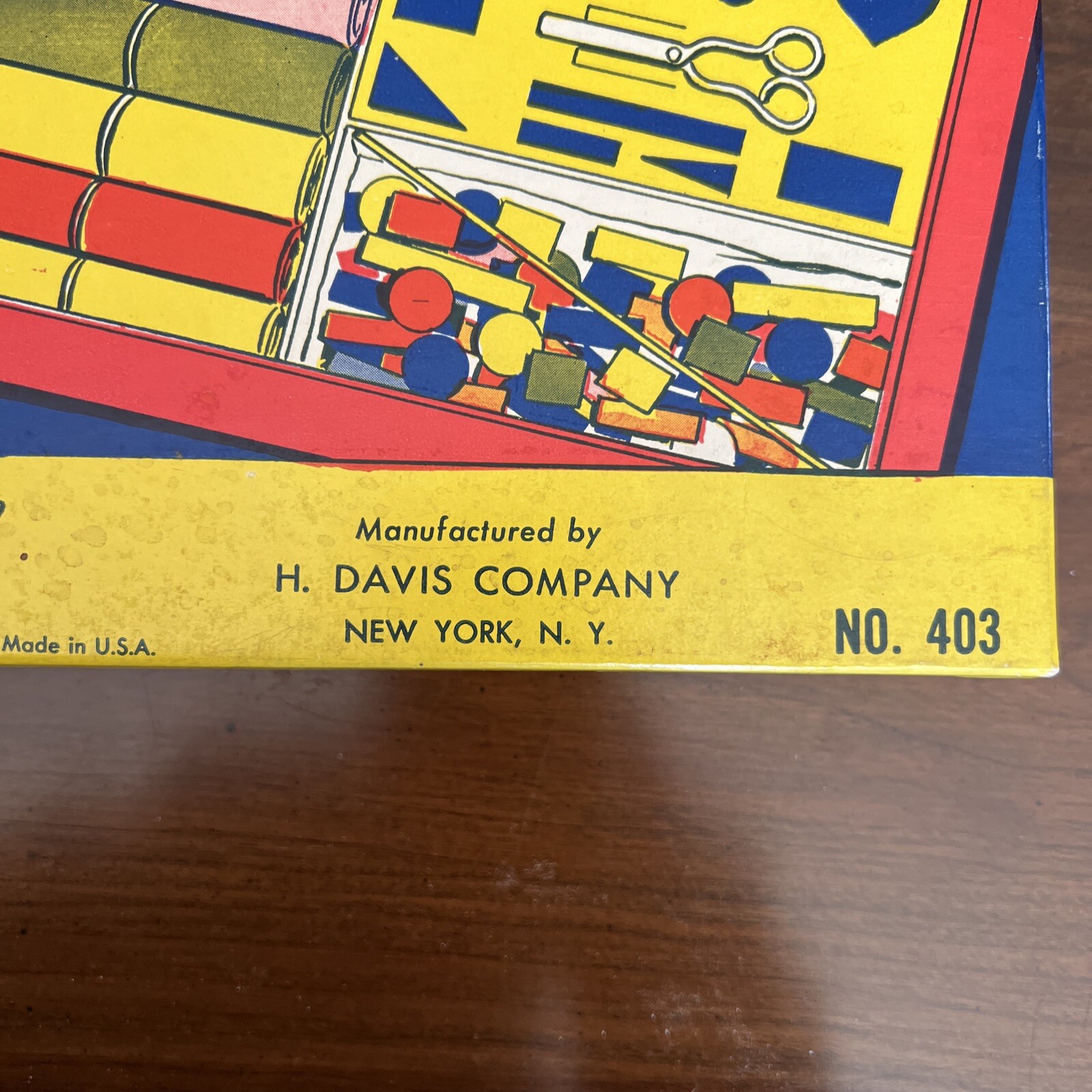 RARE Vintage 1940’s Davis “Colorful Papercraft” Craft Kit – New in Box!