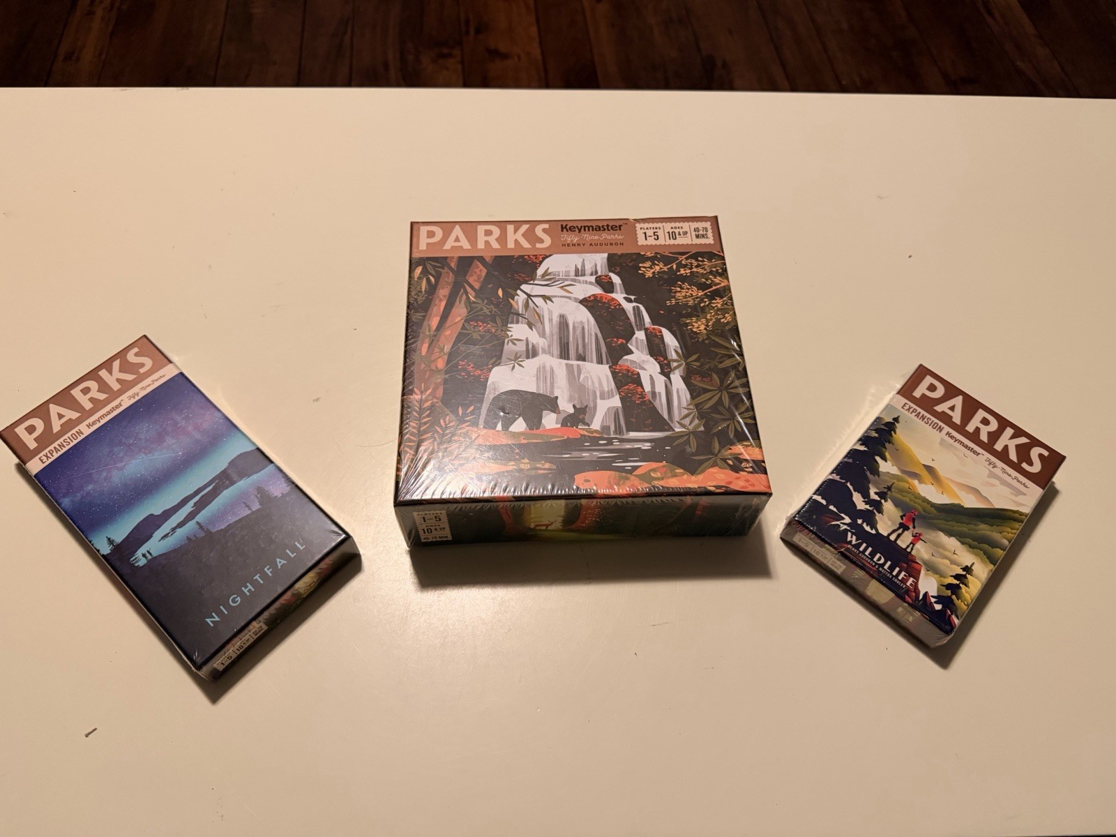 PARKS Board Game w/ Nightfall & Wildlife Expansions | Keymaster | SEALED 1st Ed.