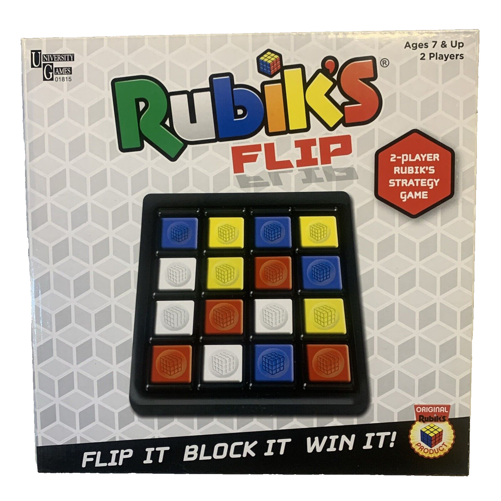 Rubik’s Flip Game by University Games Ages 7 + Brand New
