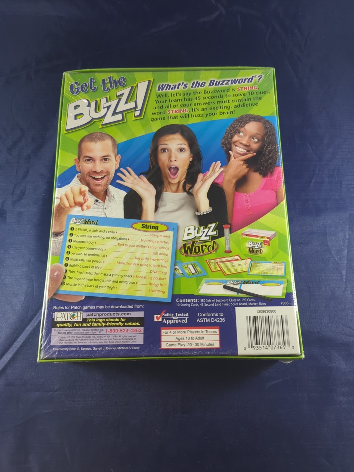 BUZZ WORD Family Board Game Night Fun 2012 Patch Products New