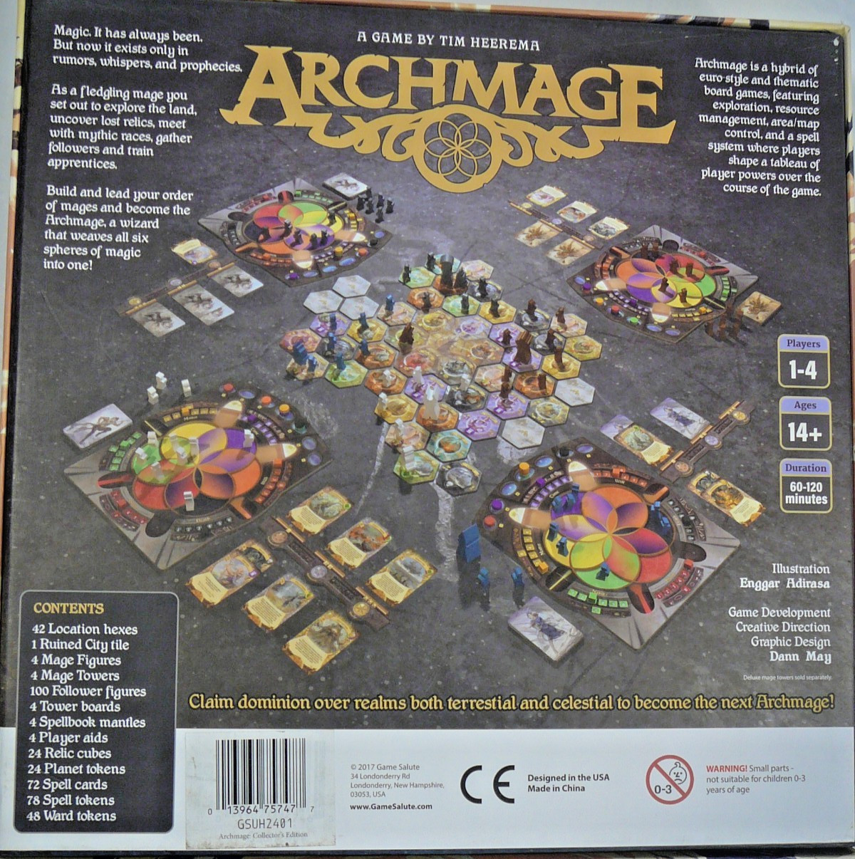 Archmage Starling 2017 Magic Board Game Tim Hakeema Strategy Used For Parts