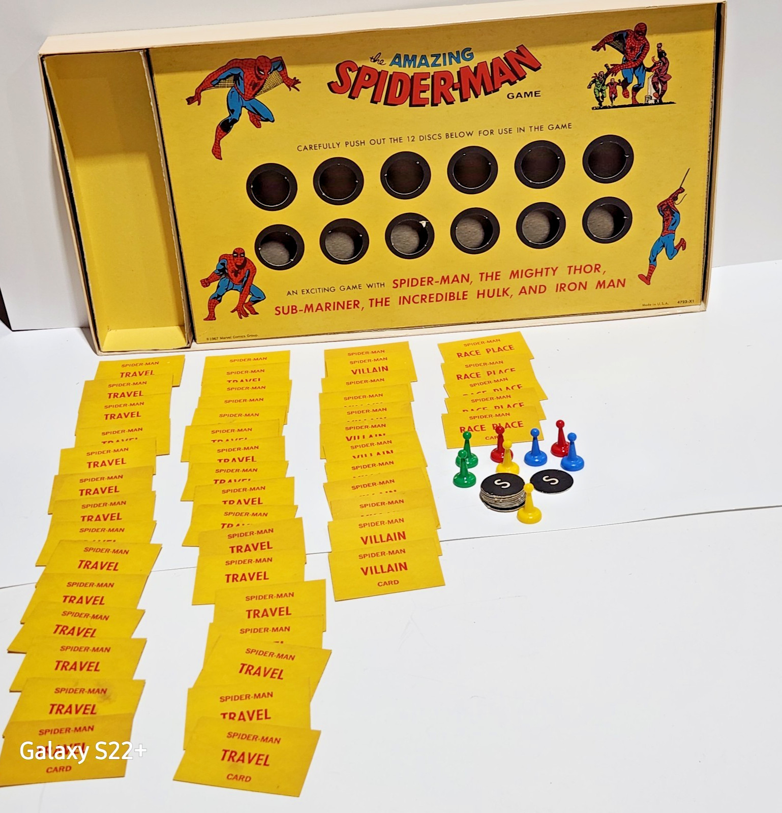 The Amazing Spiderman Board Game 1967 Vintage Milton Bradley Ditko Art Complete