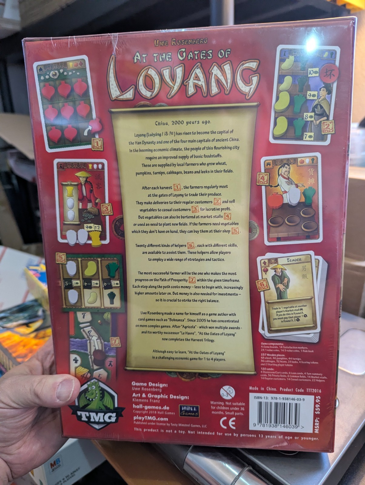 AT THE GATES of LOYANG Board Game SEALED 2016 AWARD WINNER