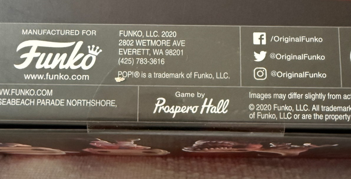 Funko Pop FunkoVerse Jurassic Park 100 Strategy Game New Sealed 2020
