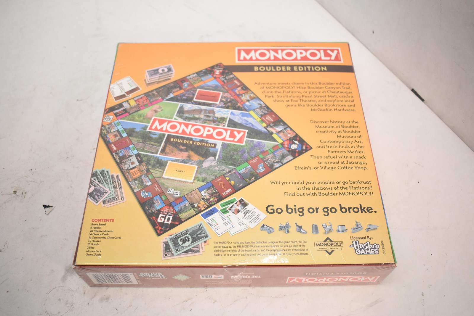 Monopoly Boulder Edition Board Game New Sealed Ages 8+ Made In USA Top Trumps