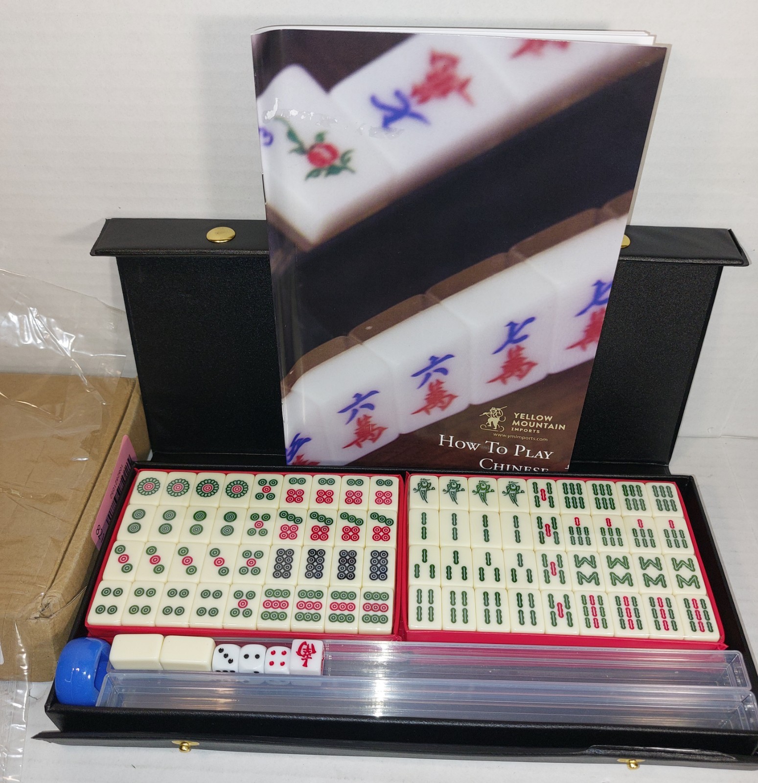 Yellow Mountain Imports Professional Chinese Mahjong Game Set Incomplete