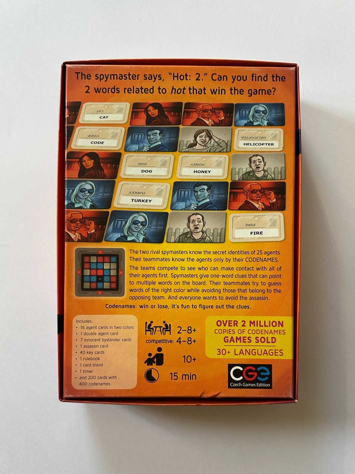 CODENAMES Party Game 2015 Czech Games Edition Complete in Box