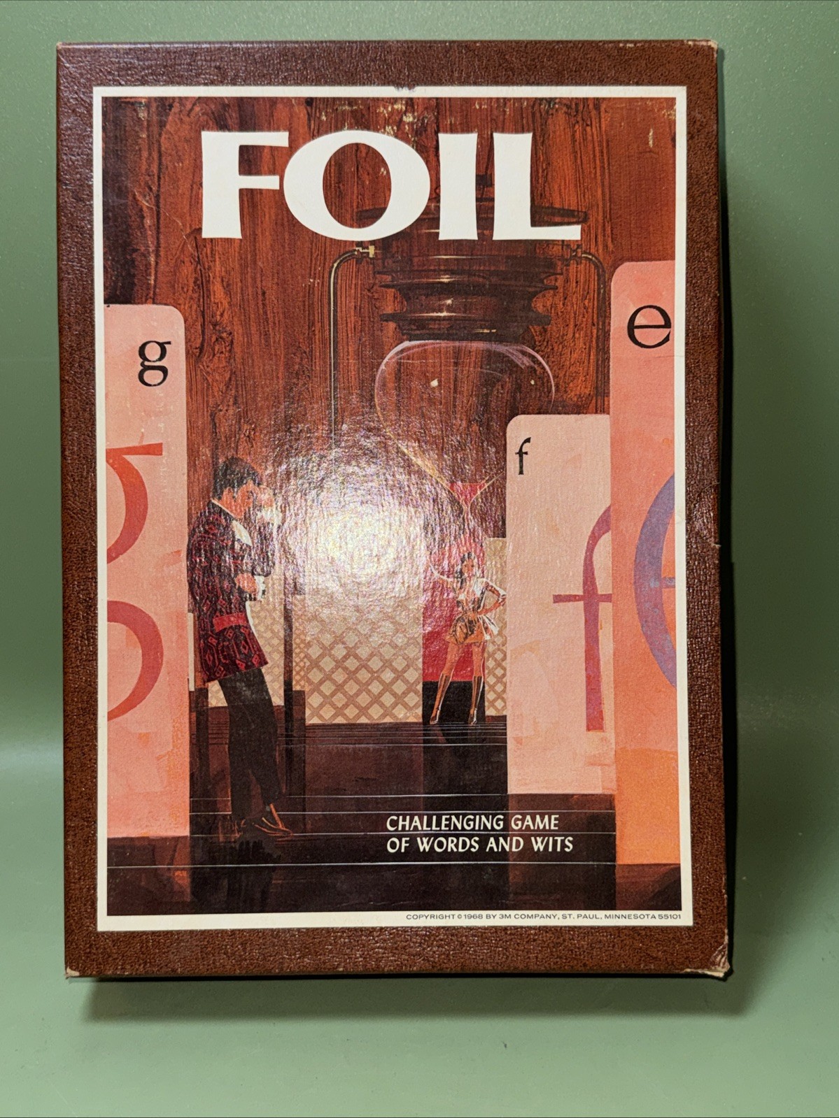 VTG 1968 FOIL Board Game Of Words & Wits – 3M Bookshelf Games Complete EUC