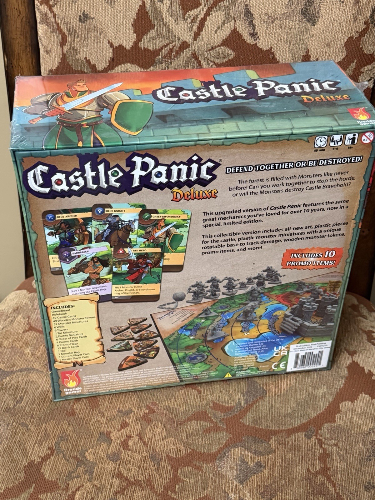 Fireside Board Game Castle Panic (Deluxe Ed) Box SW (New)
