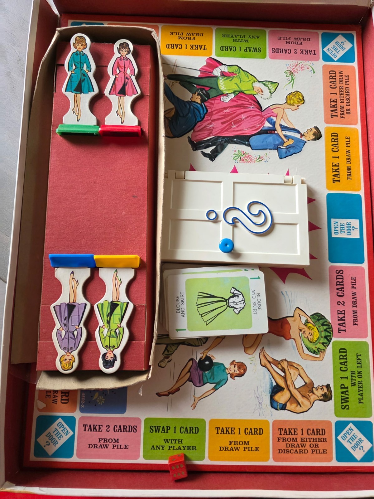 Milton Bradley Mystery Date Board Game Dating Theme 2-4 Players Ages 8-14