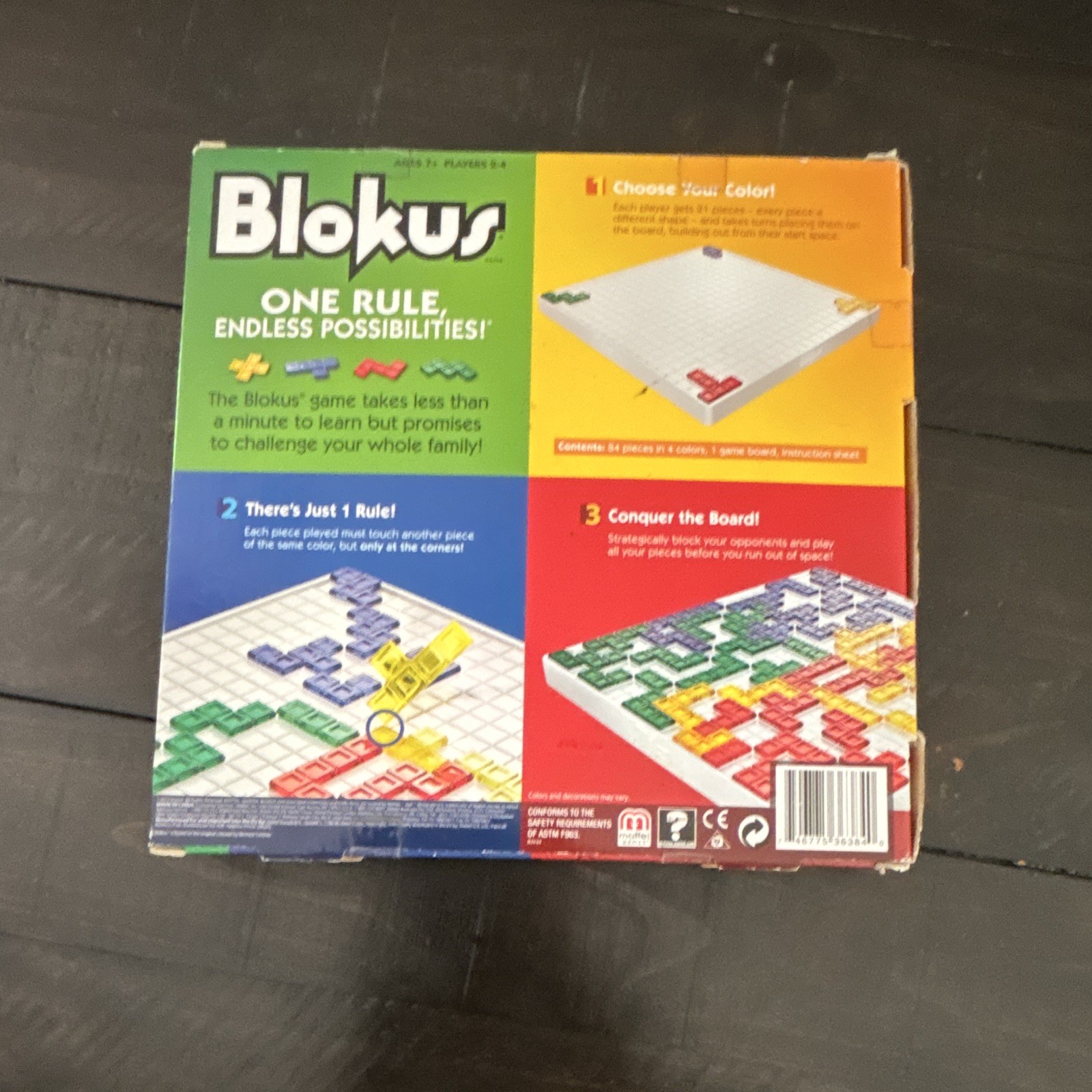 Blokus Strategy Board Game 2-4 Players Age 7+. New, some minor box damage.