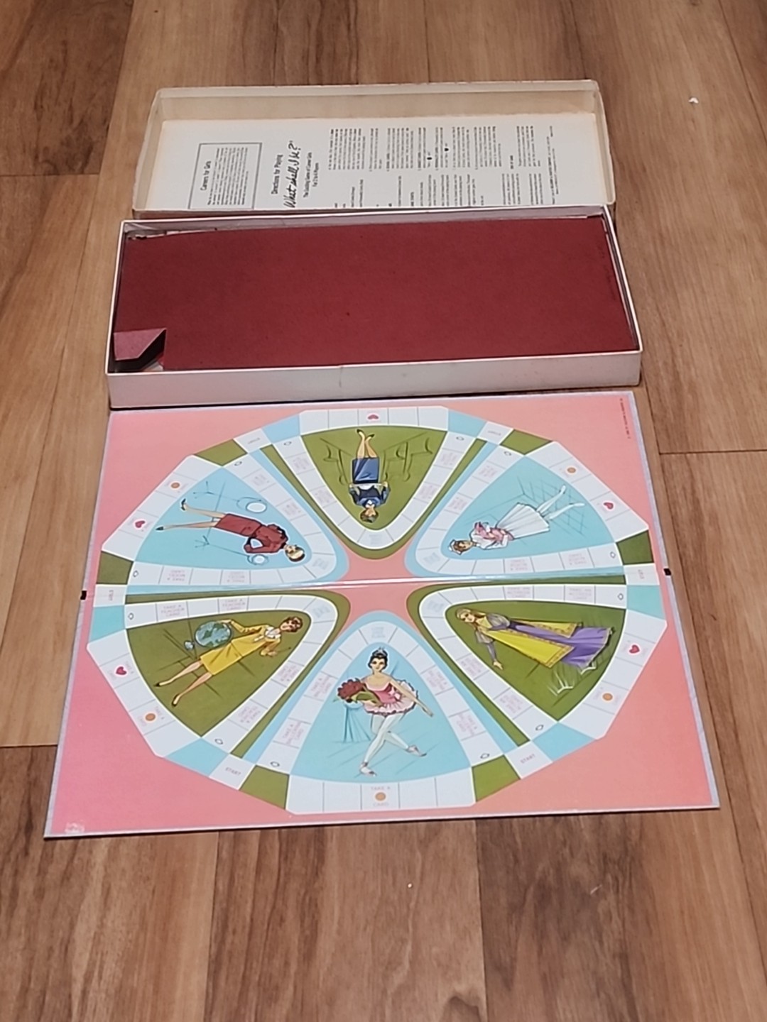 What Shall I Be? Board Game of Career Girls 1966, 1972 Selchow & Righter AS-IS