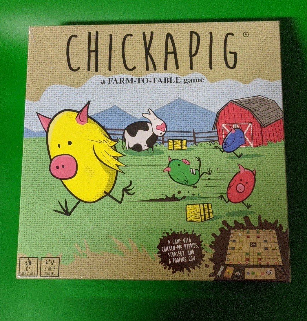 Buffalo Games – Chickapig – Ages 8+ SEALED boardgame farm to table cow barn